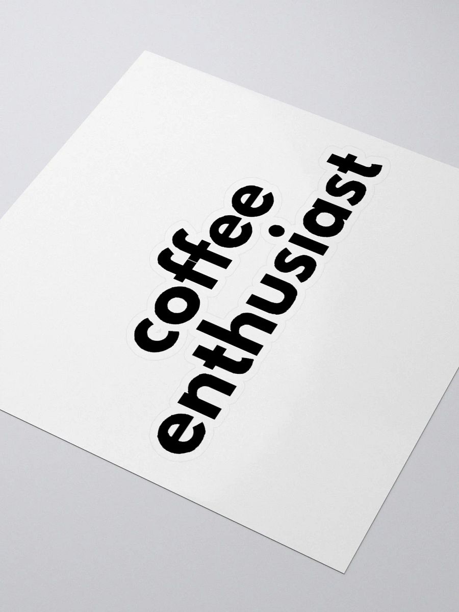coffee enthusiast | sticker product image (3)
