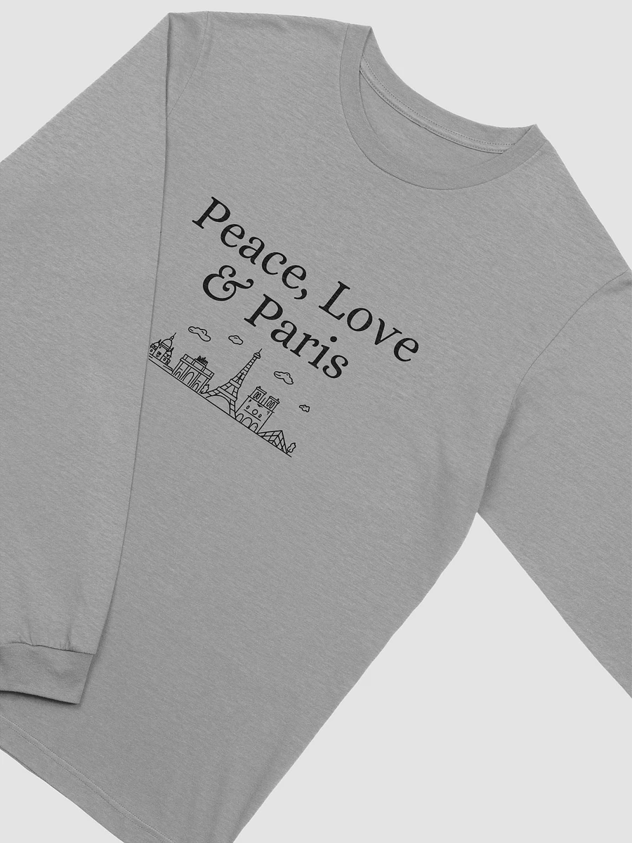 Peace, Love and Paris with Monuments Long Sleeve T-Shirt product image (15)