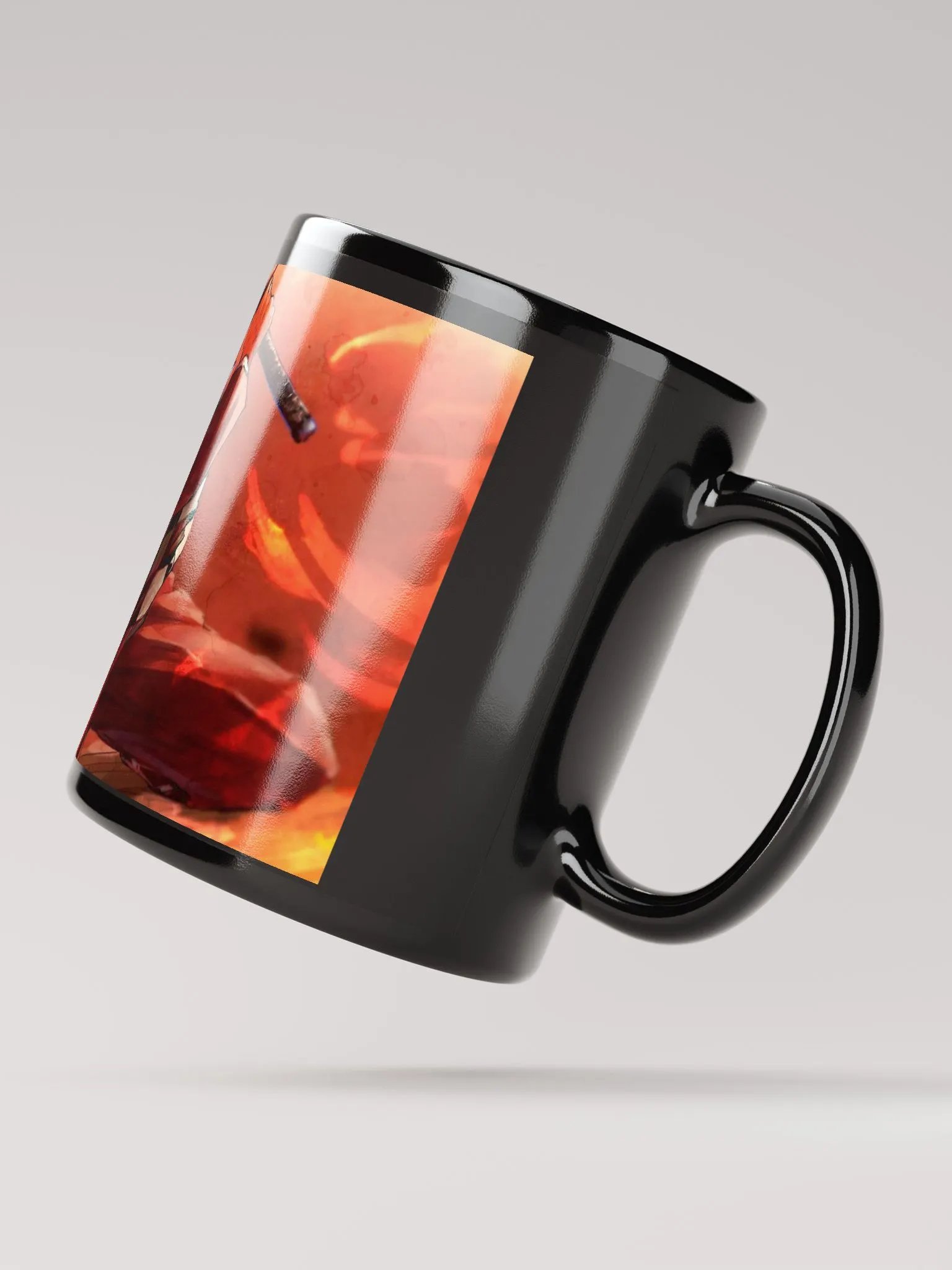 Flaming Samurai Mug - Premium Ceramic Coffee Mug for Anime & Samurai Lovers product image (2)