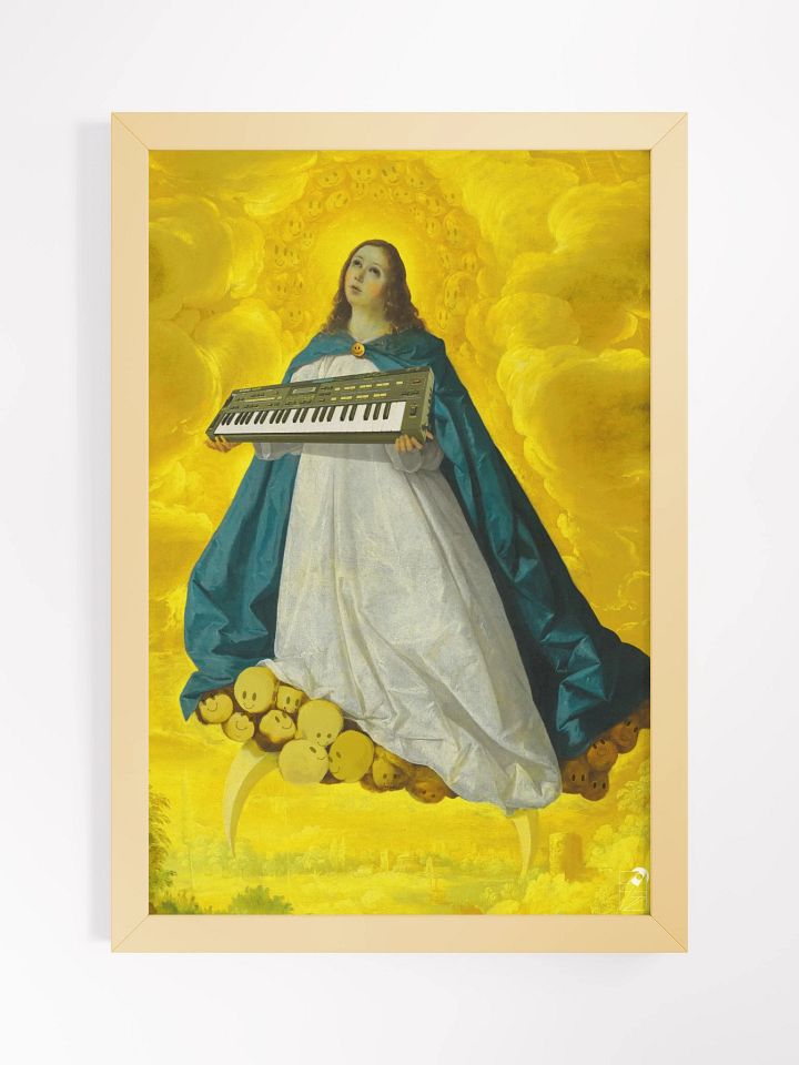 Immaculate conCZeption, Casio cz-101 classic synth Tribute by Frank Fonik, Techno EDM Framed High Quality Matte Poster product image (3)