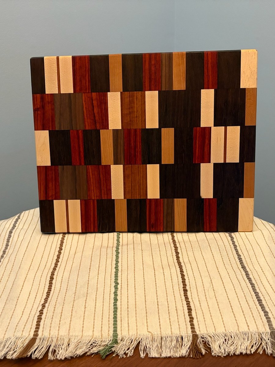 Patterned Exotic Wood Cutting Board v2 product image (1)