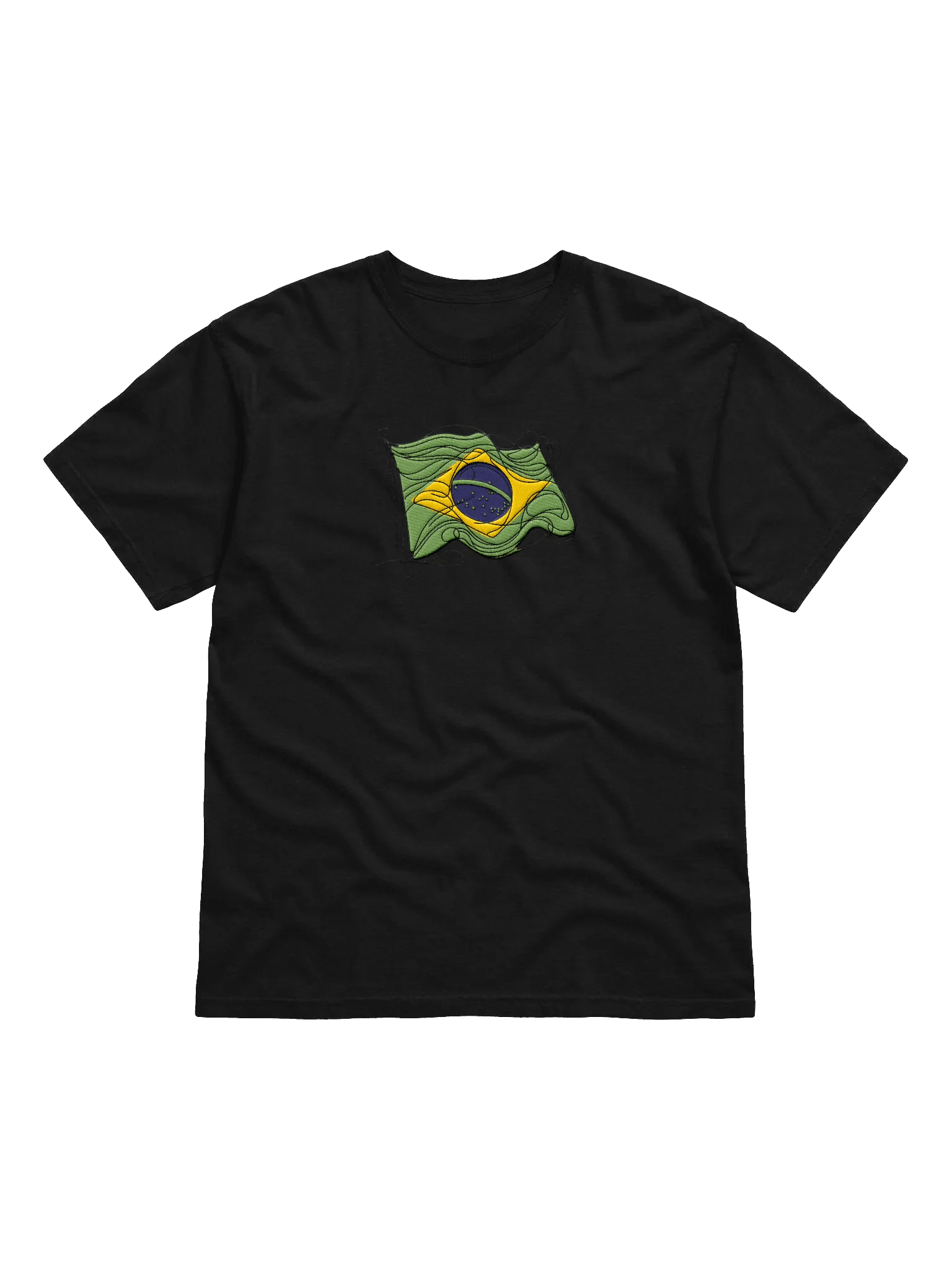 Brazilian Flag Line Art Design Tee product image (8)