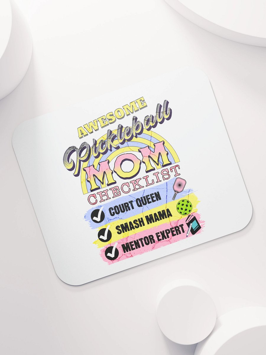 Awesome Pickleball Mom Checklist Mouse Pad product image (5)