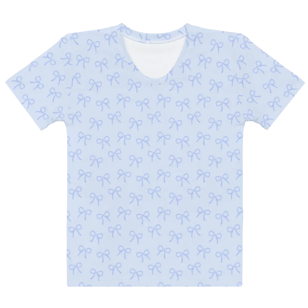 Dainty Light Blue Bows Women's T-Shirt product image (7)