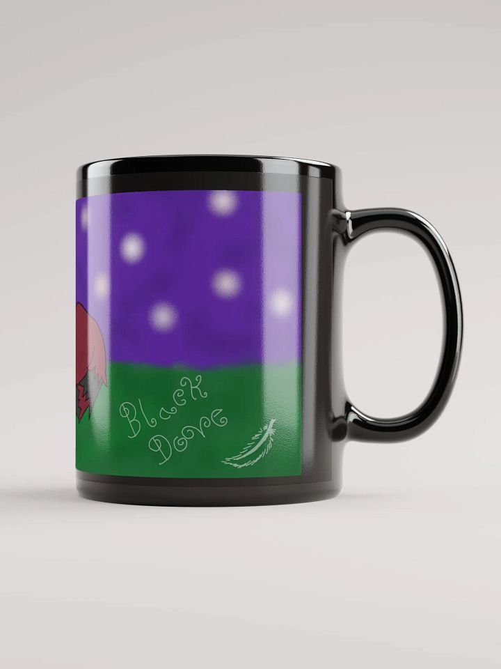 Moonlit Rest (Glossy Black Mugs) product image (1)