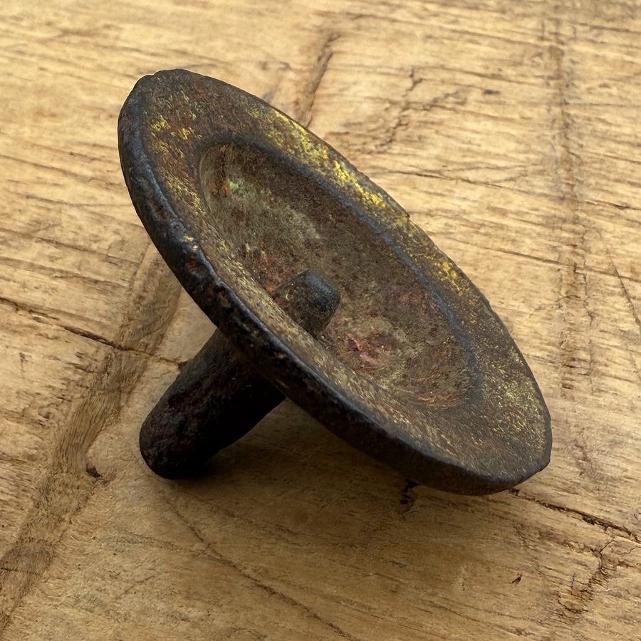 🎎 Antique Japanese Metal Spinning Top – Showa Era Toy – Japan Antique Roadshow product image (1)