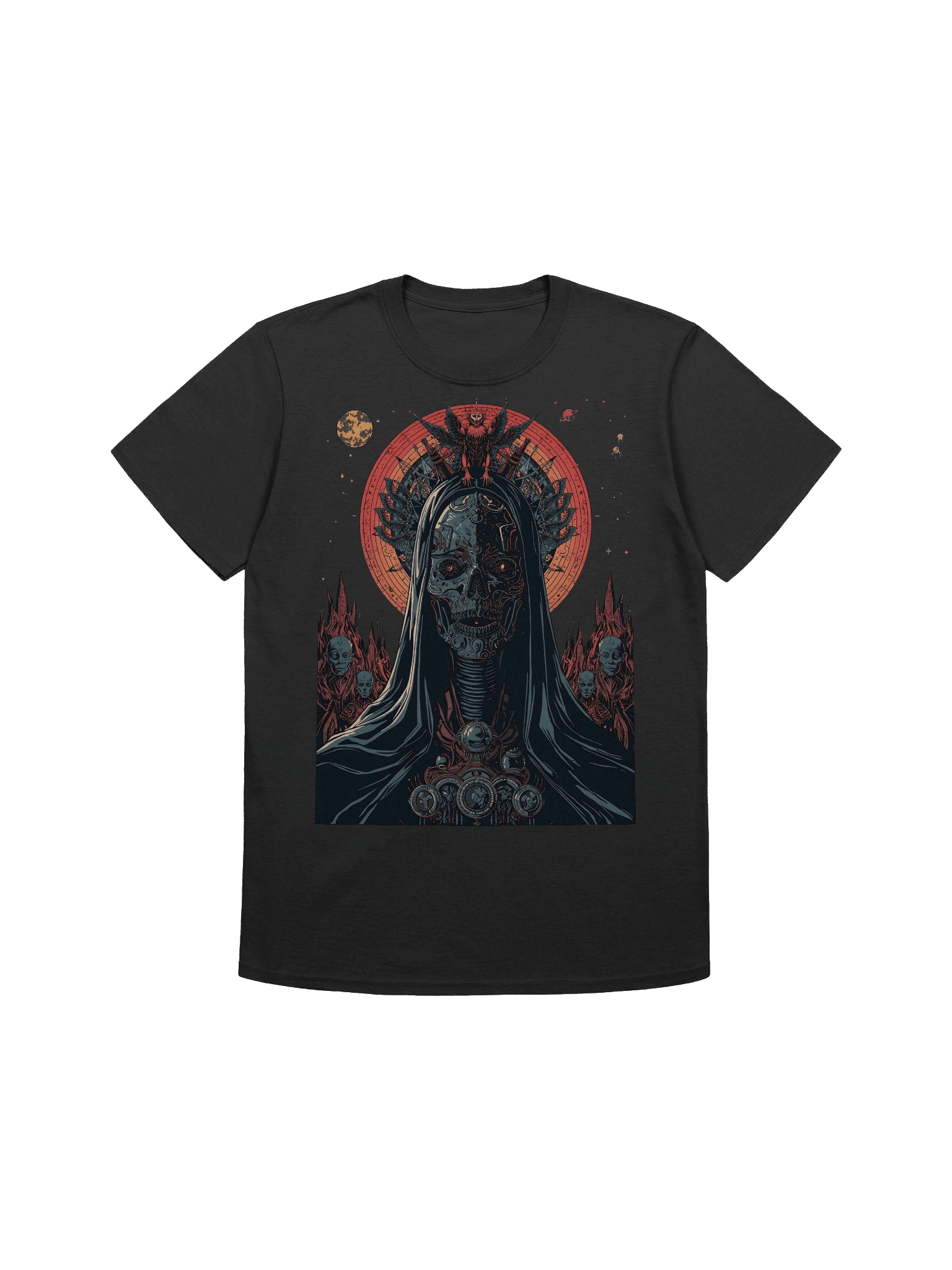 Neon Gothic Skull T-Shirt product image (1)