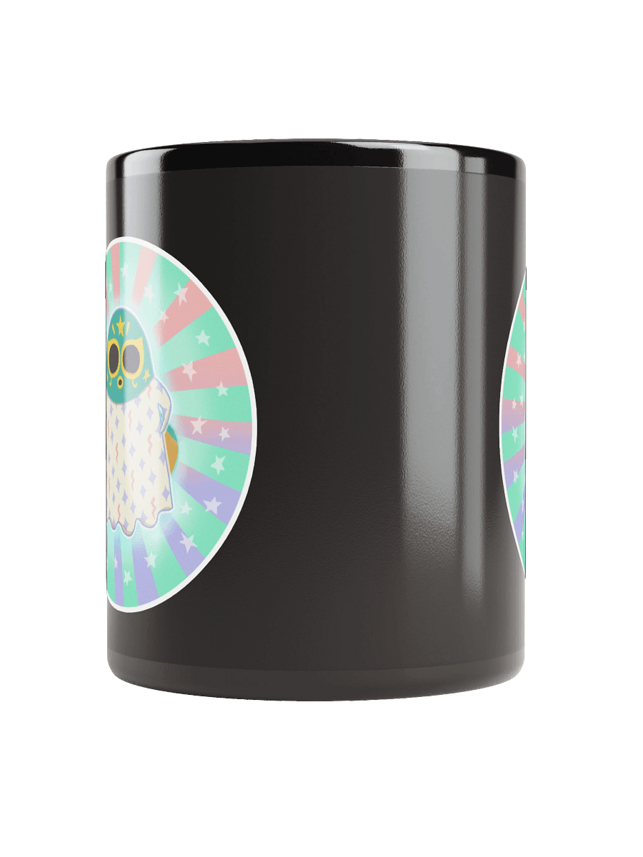 Pastel Little Ghost Luchador - Black Ceramic Mug product image (5)