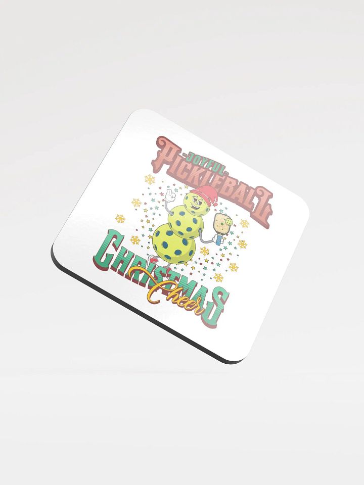 Joyful Pickleball Christmas Cheer Snowman Coaster Set product image (1)