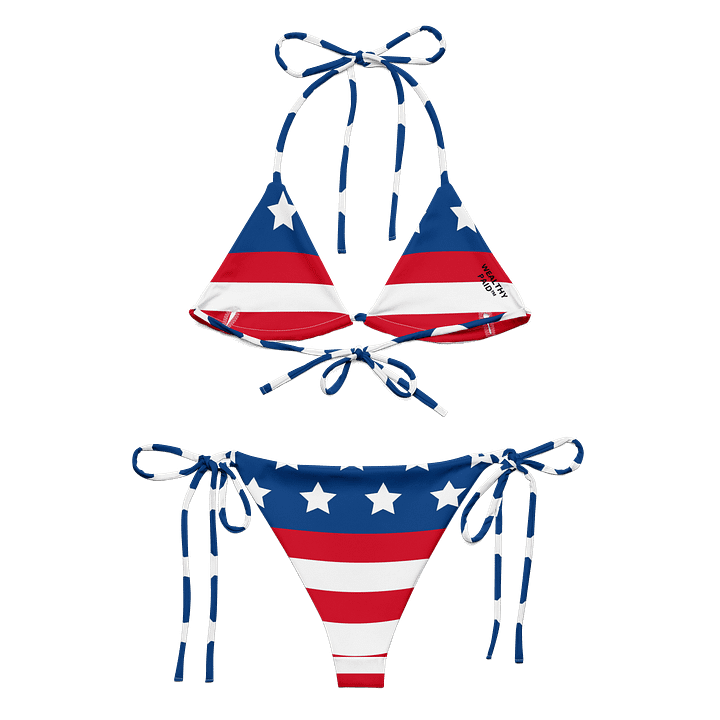 Fourth of July star-spangled banner – Wealthy Paid™ Two-Piece Bikini product image (2)