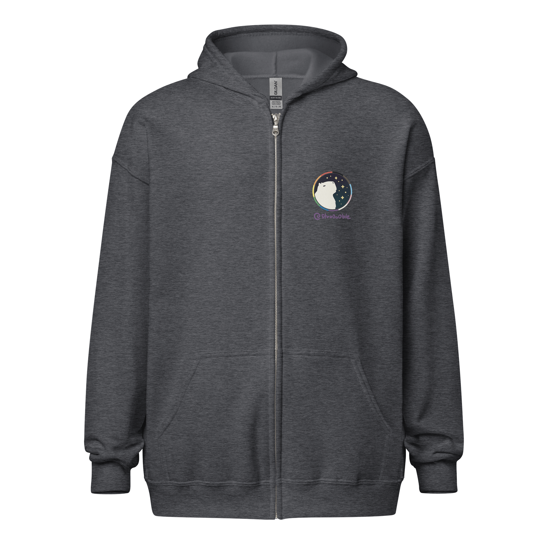 zipped hoodie : pride-cone aroace product image (2)