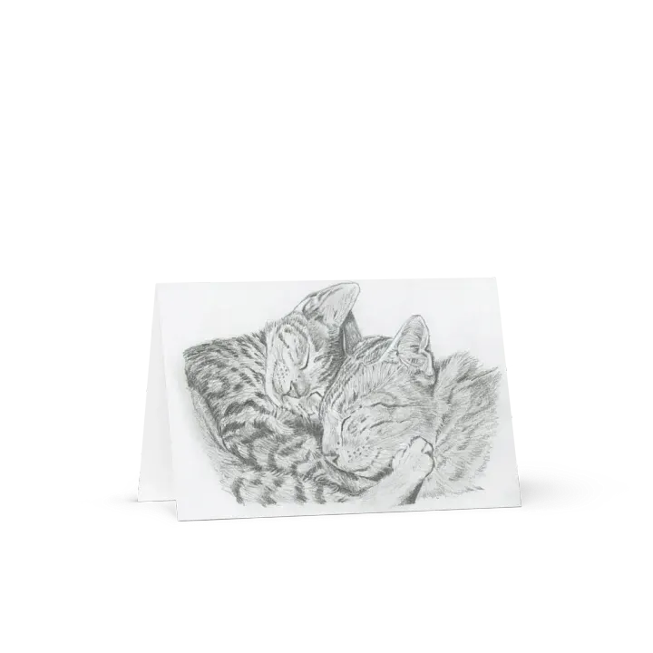 Greetings Card - Kitty Cuddles product image (1)