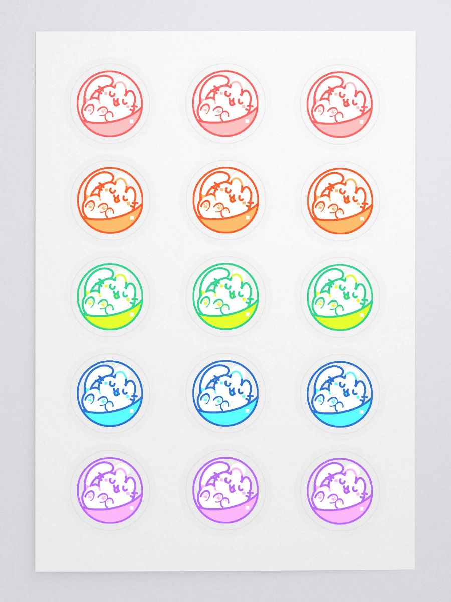 🌈🐾 Capsule Toy Cat Sticker Sheet! | By Plushpon product image (1)