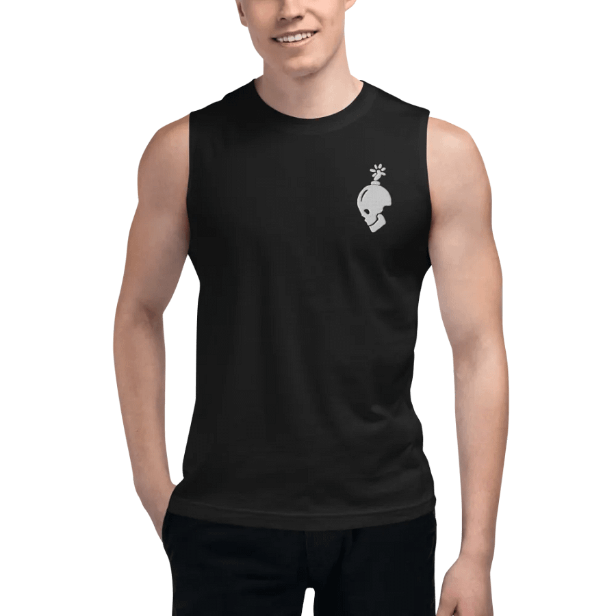 Skull Bomb Sleeveless Shirt product image (7)
