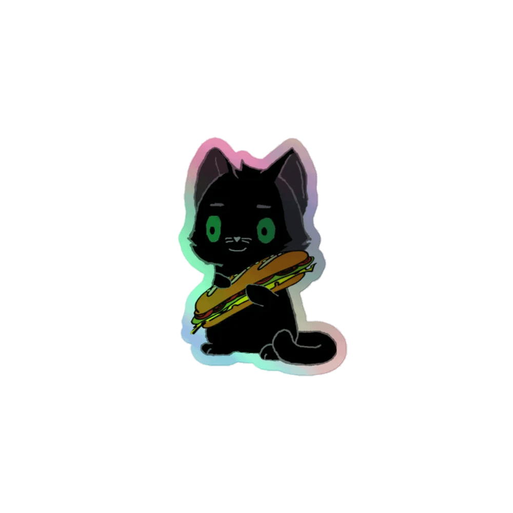 Sub Love Holo Kitty Sticker product image (1)