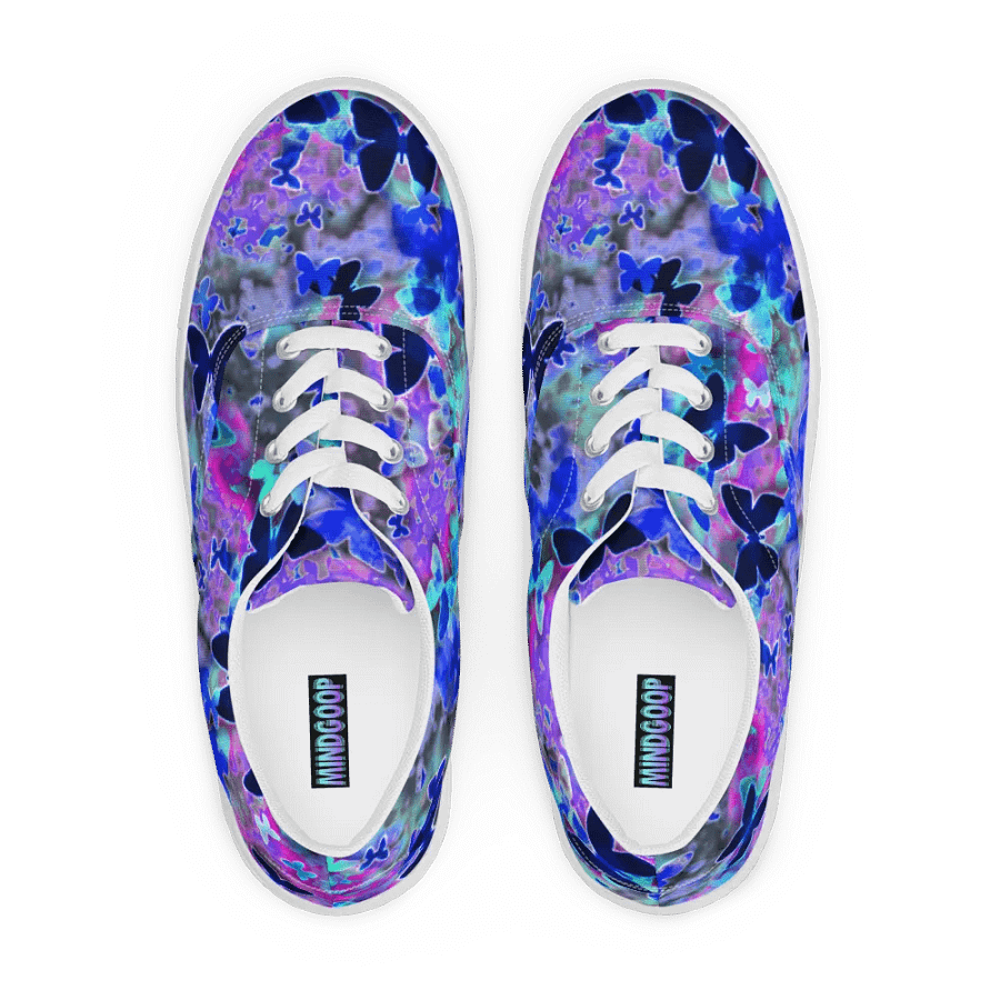 butterfly nebula lace up canvas shoes (womens) product image (4)