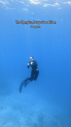 I really don't want to sink the boat... 🍌 🤿 

Discipline 1 : getting into a wetsuit
Discipline 2 : entering cold water for th...