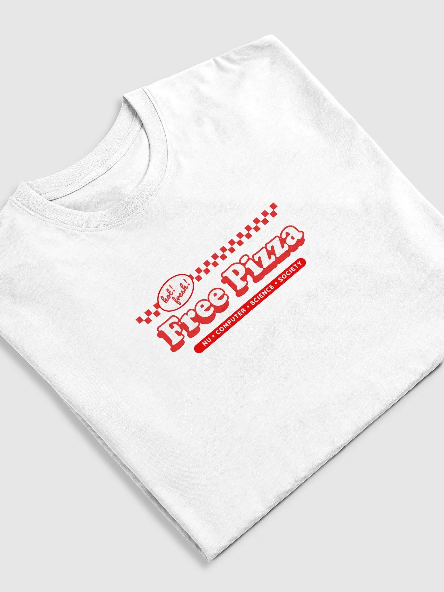 NU Computer Science Society | Free Pizza T-Shirt product image (1)