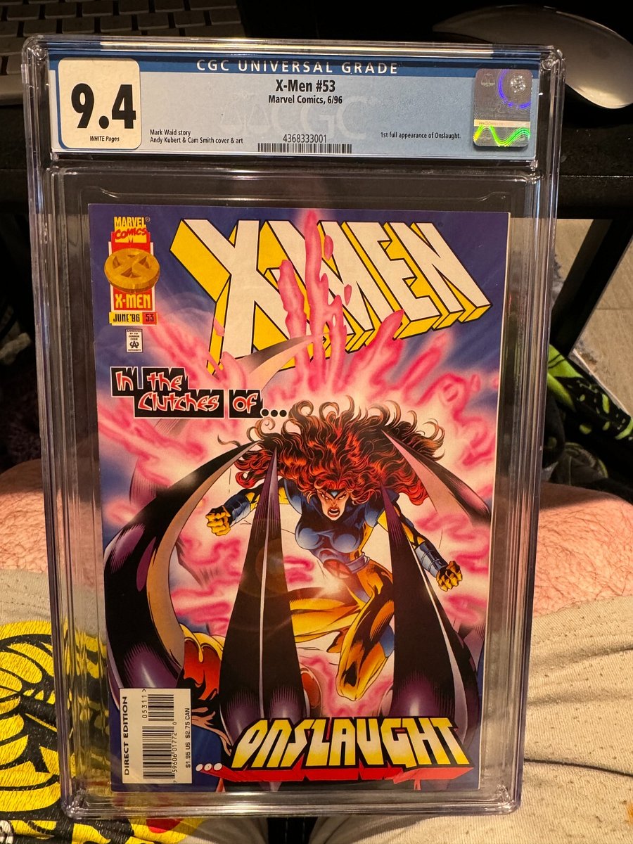X-Men #53 (1996) | CGC 9.4 | 1st Full Appearance of Onslaught | Mark Waid Story & Andy Kubert Cover product image (1)