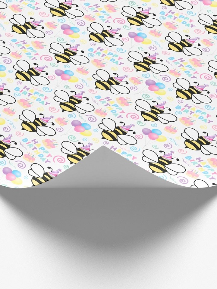 Honey Bee Birthday Wrapping Paper product image (2)