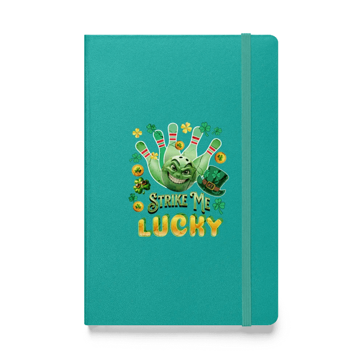 Strike Me Lucky Bowling Hardcover Notebook product image (1)