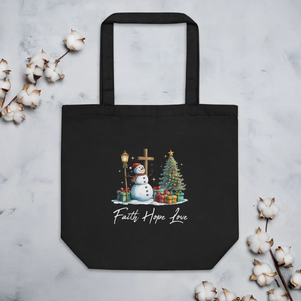 Faith Hope and Love Christmas Tote Bag product image (3)