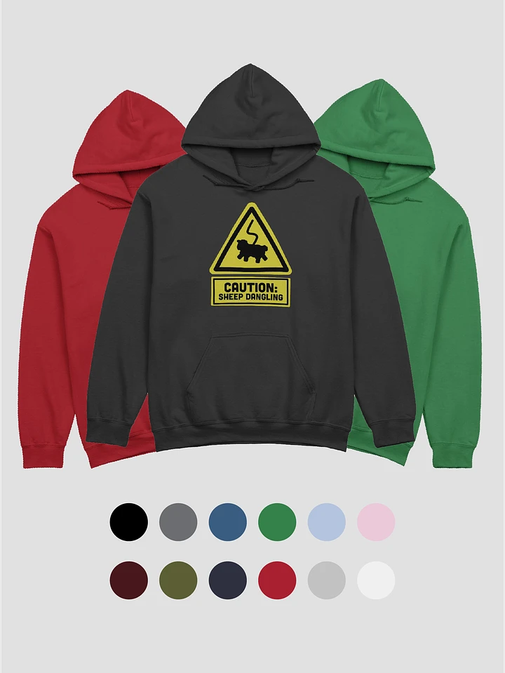 Caution Sheep Dangling | Unisex Hoodie product image (1)
