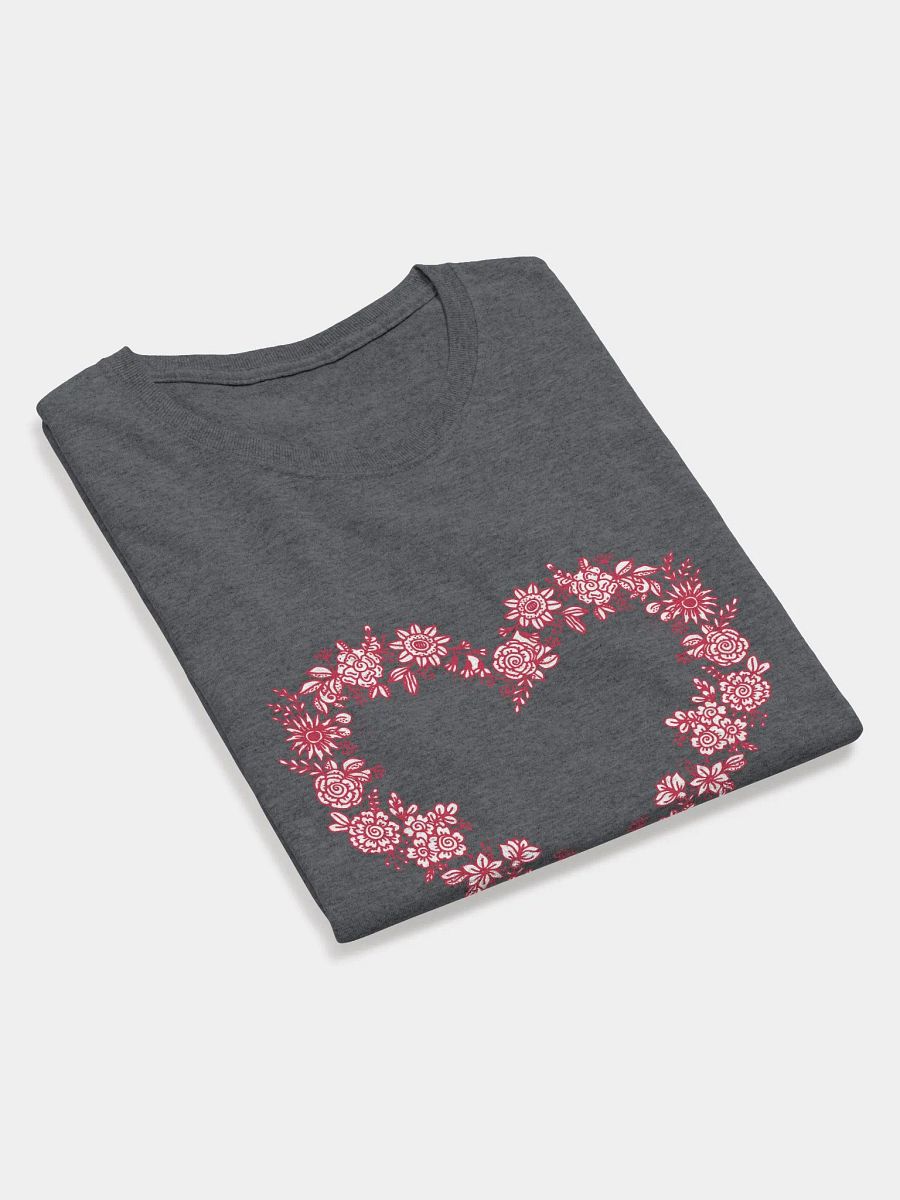 Red Floral Heart Women's T-Shirt product image (11)