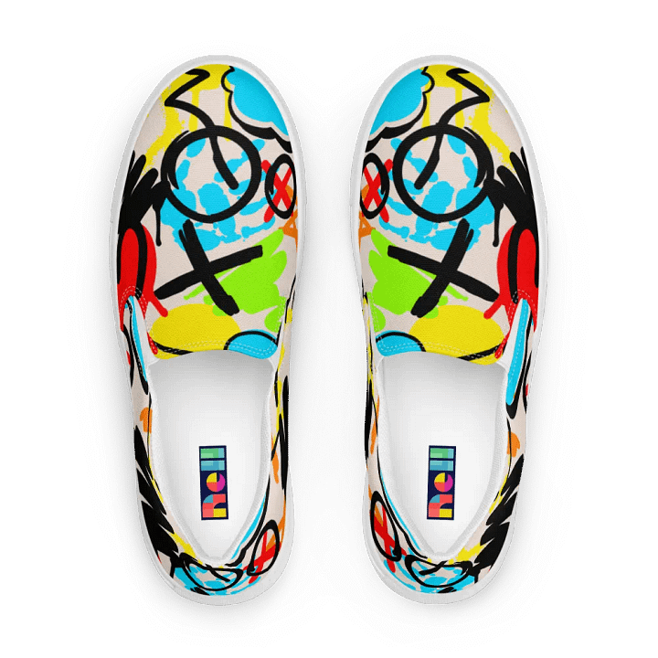 Whimsical Heart Cloud Women's Slip-Ons product image (1)