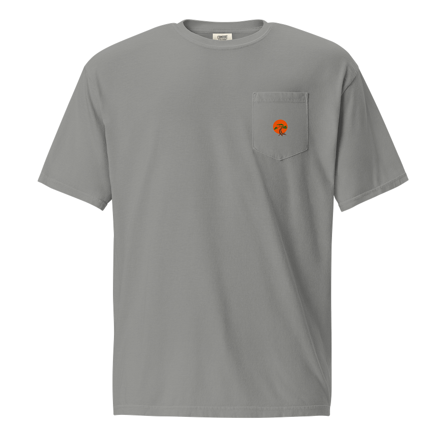 Stylized Tree Sunset Pocket Tee product image (1)