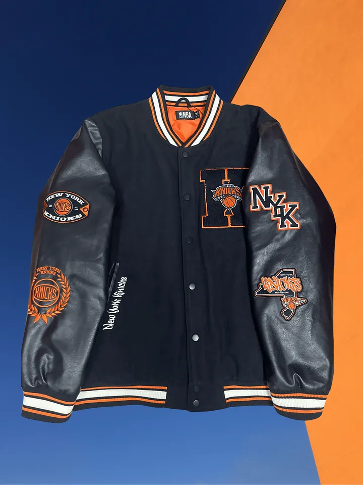 NBA KNICKS Leather Jacket ( Limited to 1pc only / Size - 2XL ) product image (1)