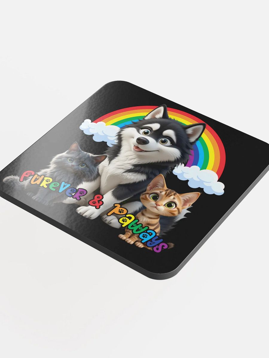 Furever & Paways Glossed Cork Coaster product image (4)