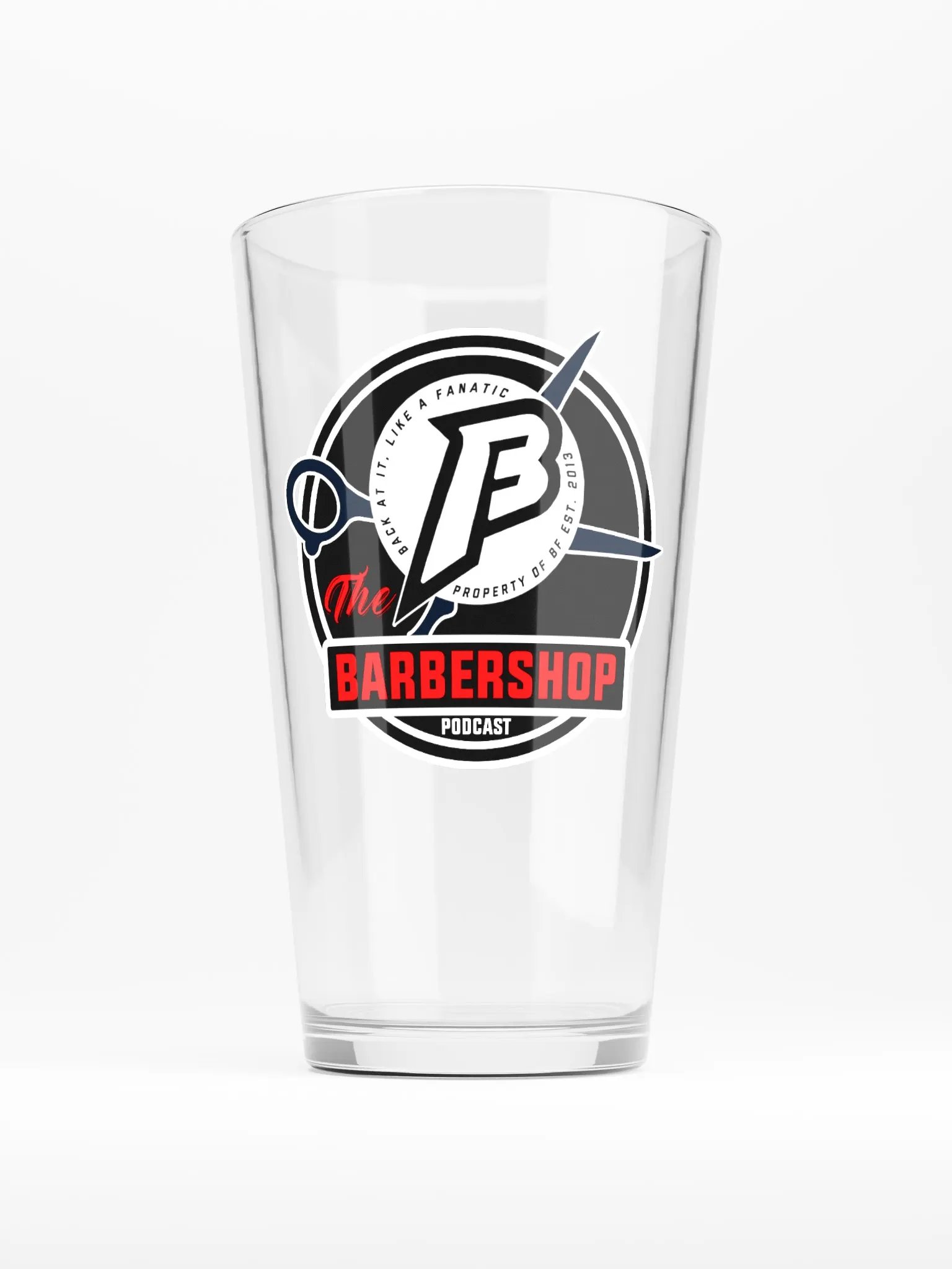 BF Barbershop Pint Glass product image (1)