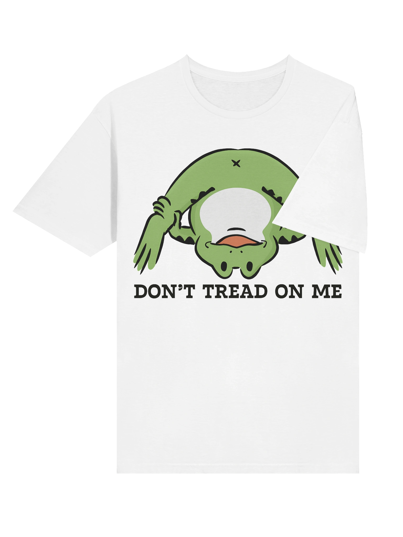 Whimsical Upside-Down Frog Cartoon T-Shirt product image (44)