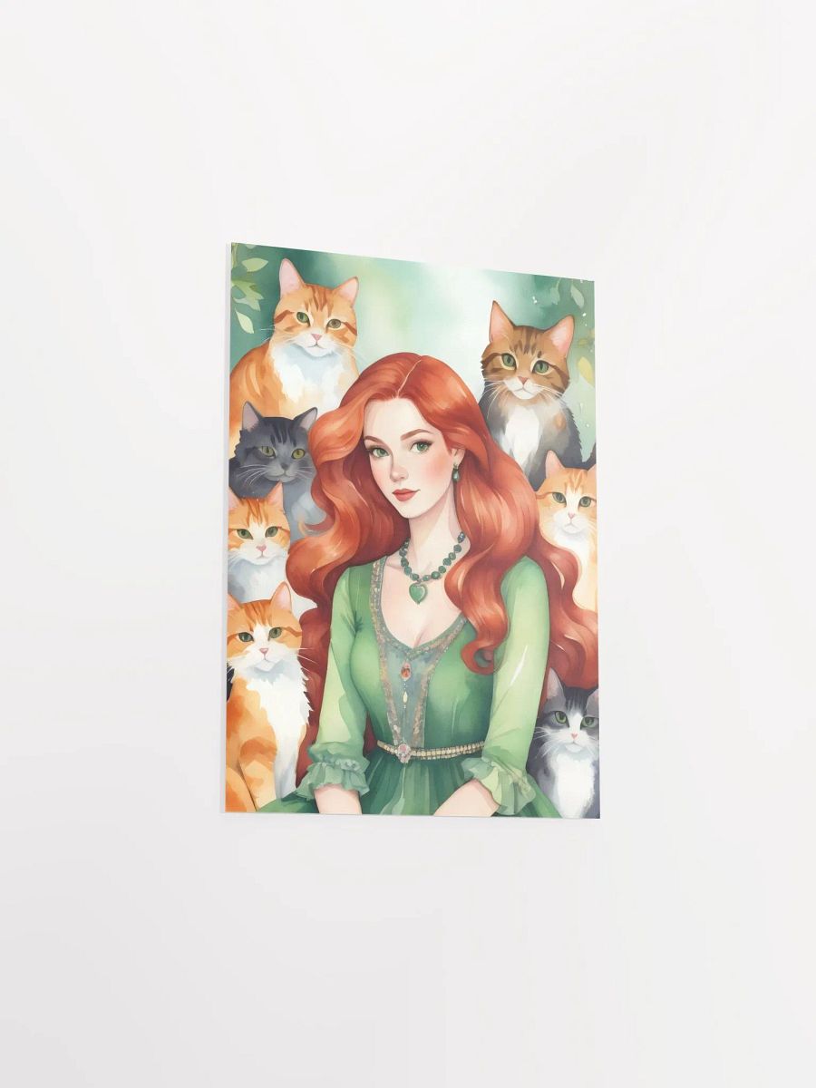 Red Cat Lady Poster product image (9)