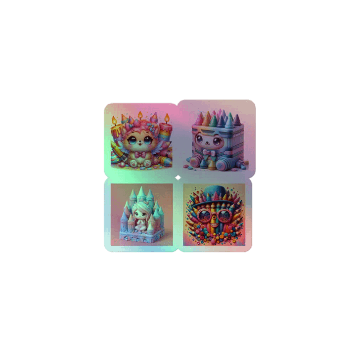 Whimsical Fantasy Holographic Sticker Set product image (1)