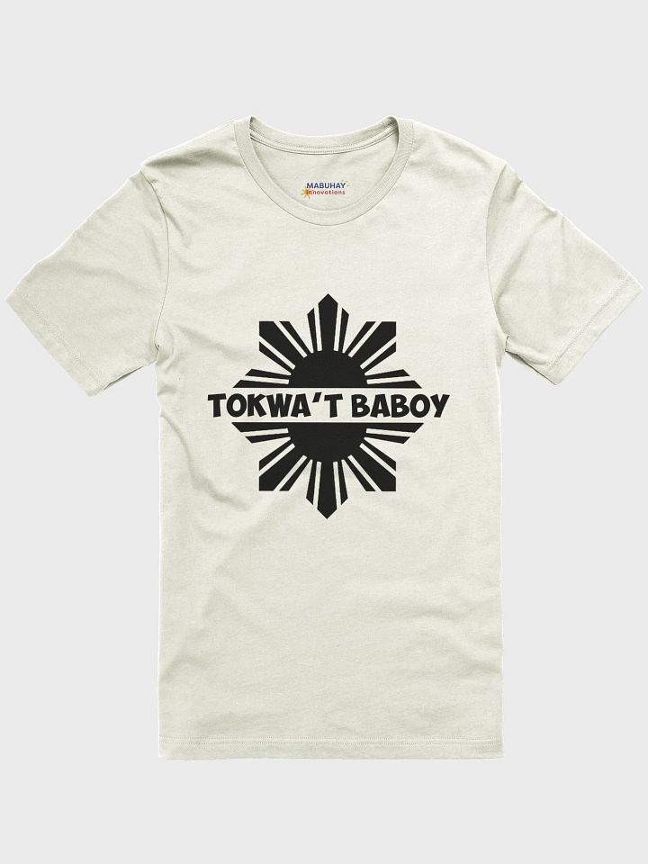 Tokwa't Baboy WHITE TEE, Pork Tofu Philippines Cuisine, Filipino Foodie, Short Sleeve Light Tones T-Shirt Black Logo product image (1)
