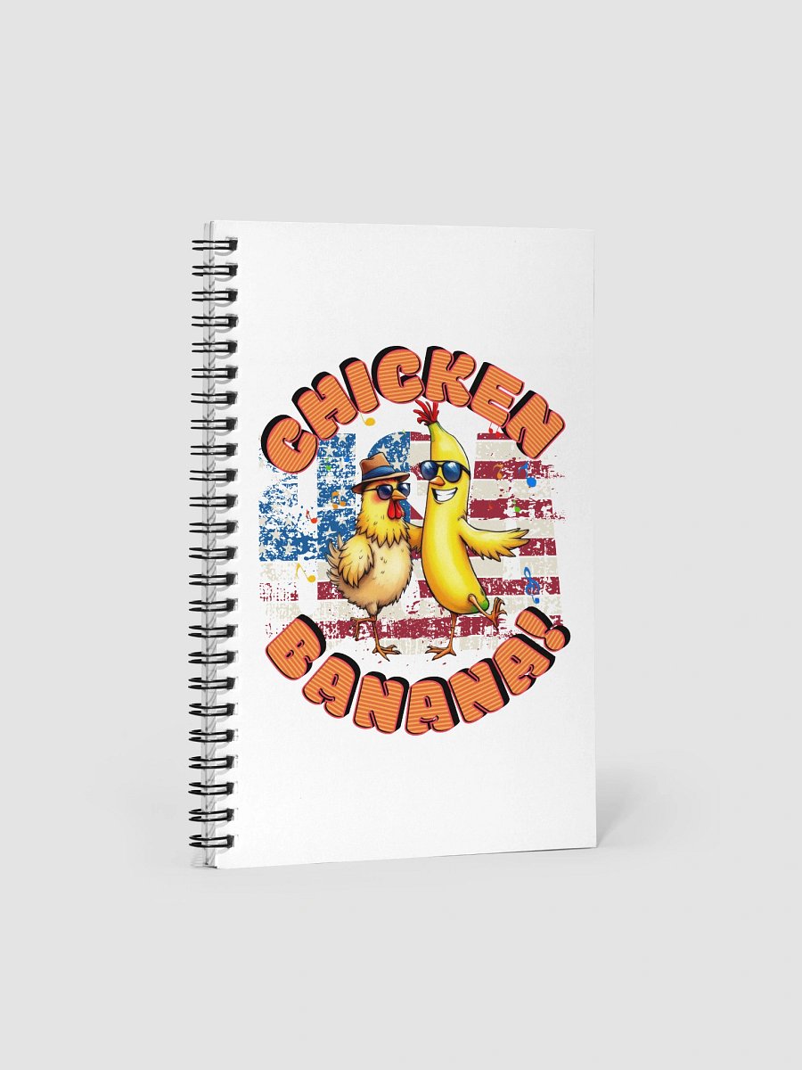 Chicken Banana USA Flag Spiral Notebook product image (2)