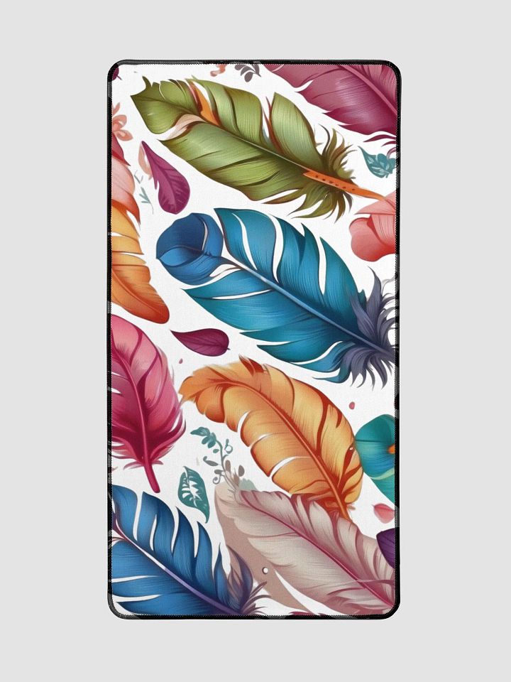 Whimsical Feathers Desk Mat product image (2)