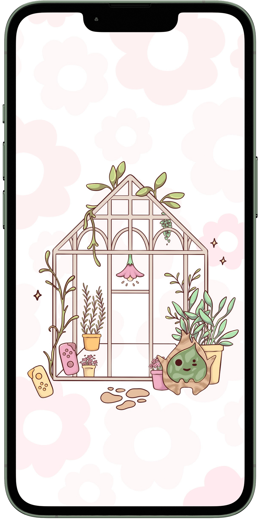 Greenhouse Flower Phone Background product image (1)
