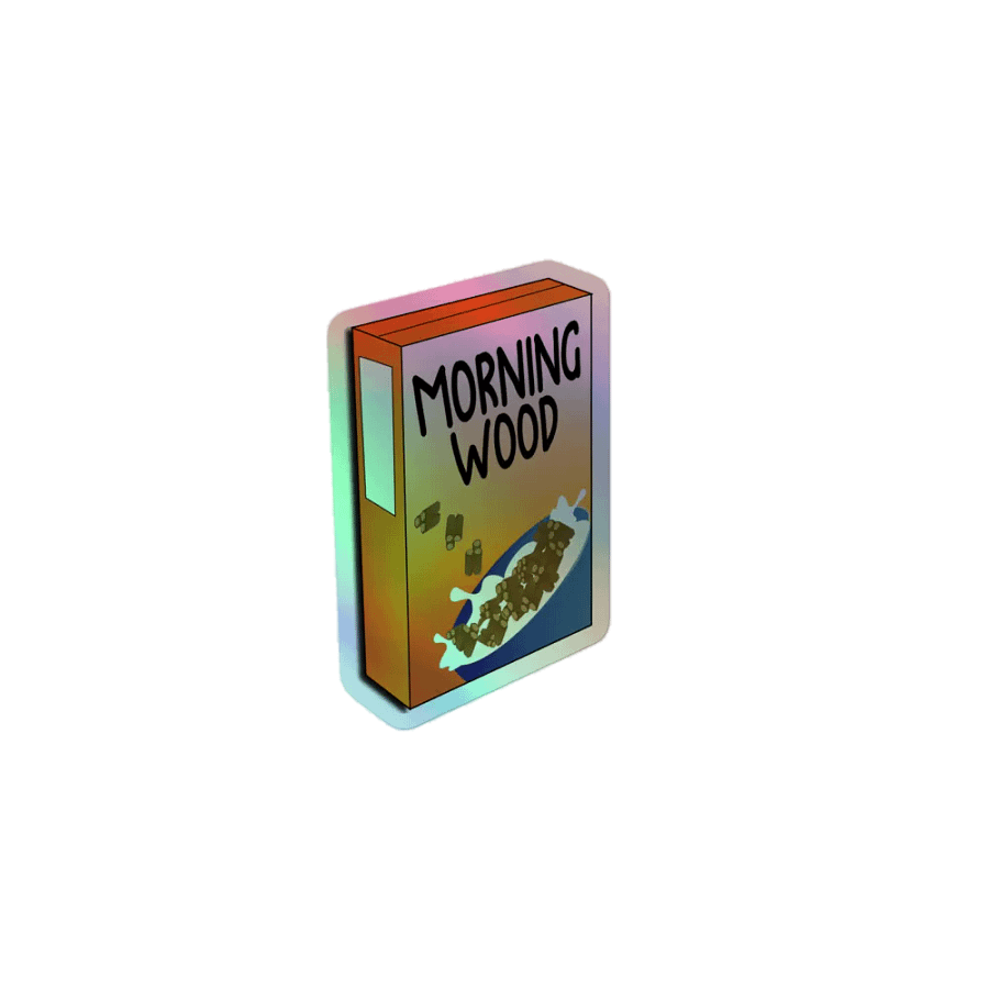 Morning Wood Cereal Sticker! product image (1)