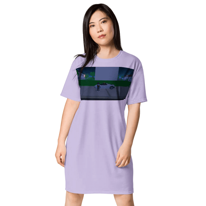 Váy thun in toàn thân/Full body printed T-shirt dress product image (1)