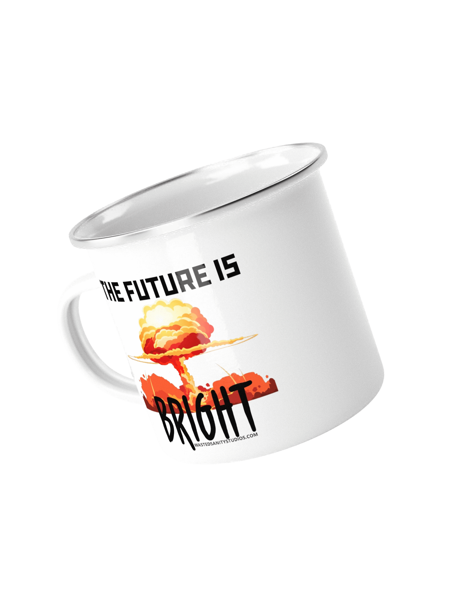 The Future Is Bright Metal & Enamel Coffee Mug product image (4)