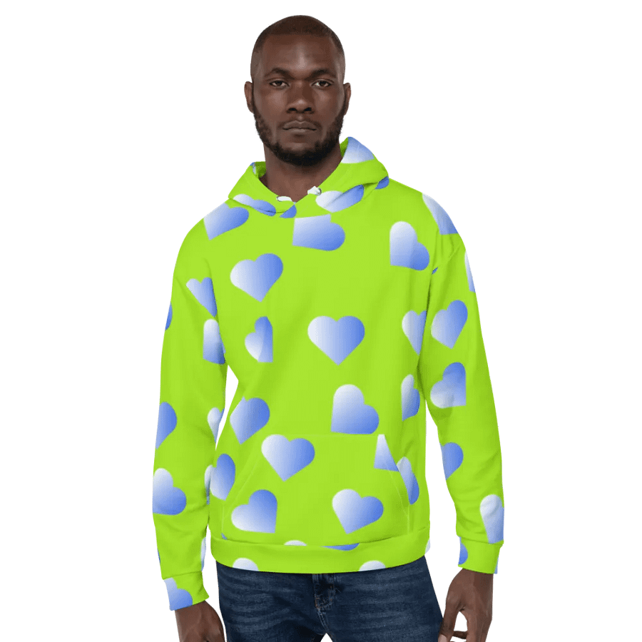 Love Pattern 2 Unisex All Over Print Pull On Hoodie product image (8)