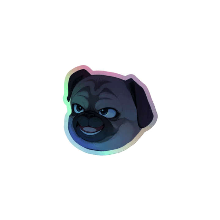 Evil Pug Emote Sticker product image (1)