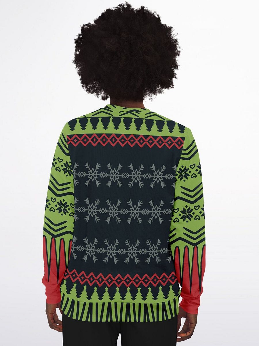 "Lit AF" Christmas Tree Sweatshirt | Funny Holiday Party Sweater | Festive Winter Outfit product image (6)