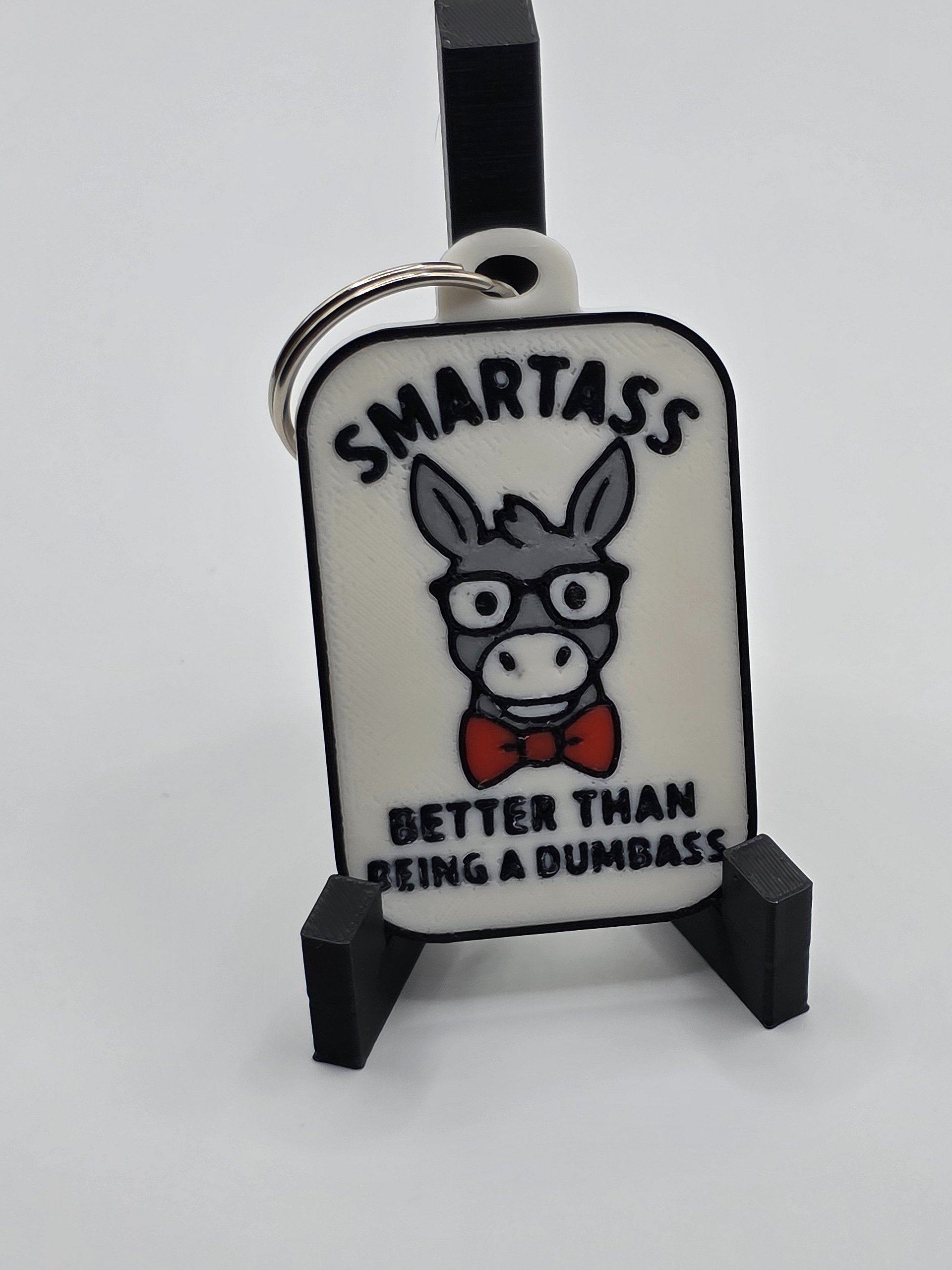 🫏 Smartass Donkey 3D Printed Keychain product image (3)