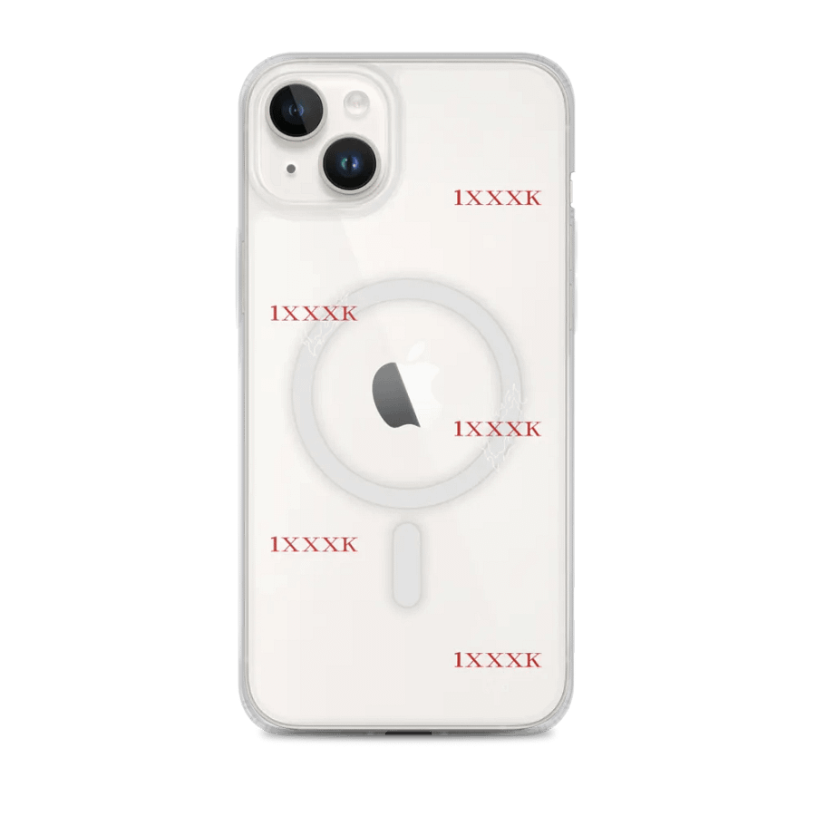 Fiery White Heart Clear Phone Case product image (1)