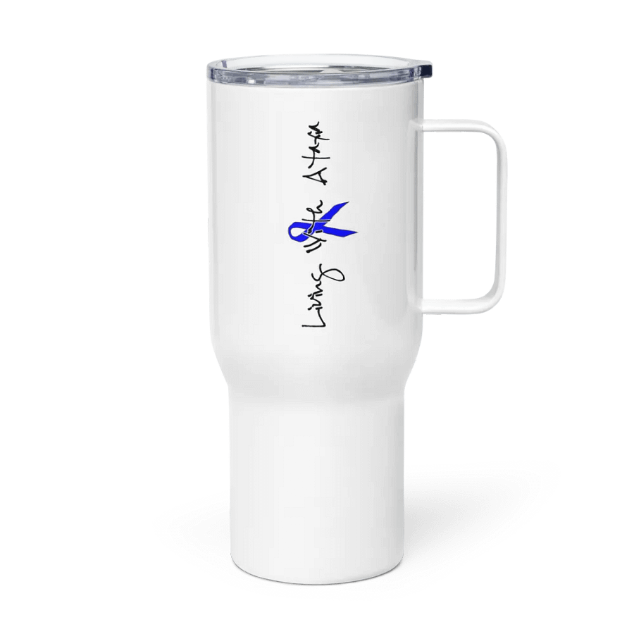Living With Ataxia Handled Travel Mug product image (3)