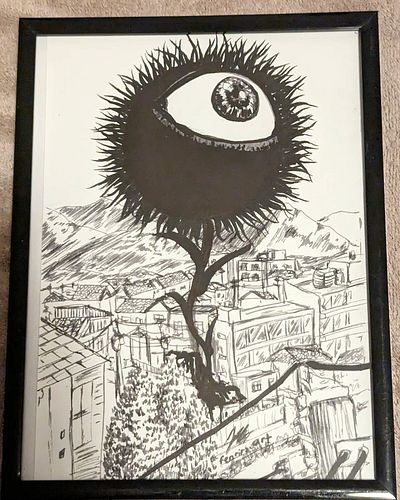 Aku no Hana ink sketch. This was one of my fav shows but dont watch it. Occasionally I'll just do an art for me and hope othe...